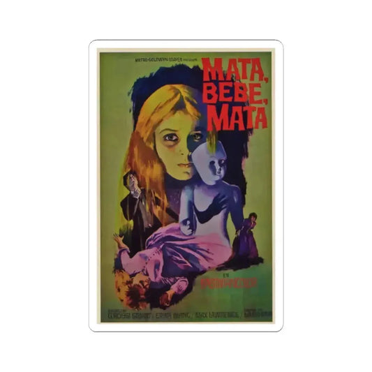 KILL BABY KILL (ARGENTINA) 1966 Movie Poster - STICKER Vinyl Kiss-Cut Decal 2 Inch White - The Sticker Space