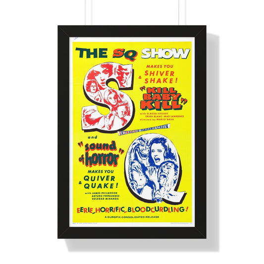 KILL BABY KILL + SOUND OF HORROR 1966 - Framed Movie Poster-16″ x 24″-The Sticker Space