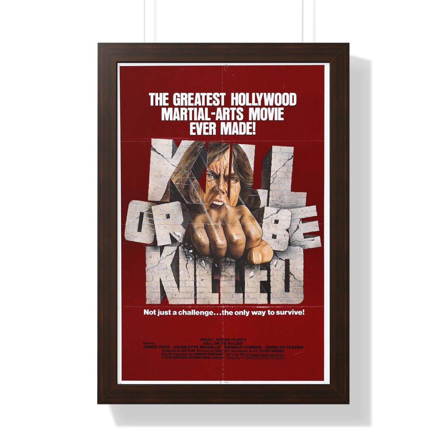 KILL OR BE KILLED 1980 - Framed Movie Poster-16″ x 24″-The Sticker Space