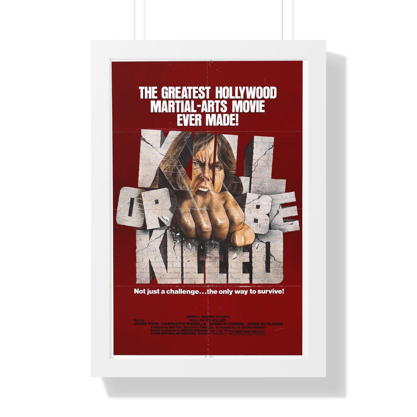 KILL OR BE KILLED 1980 - Framed Movie Poster-16″ x 24″-The Sticker Space