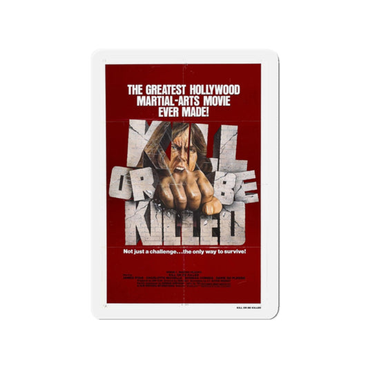 KILL OR BE KILLED 1980 Movie Poster - Refrigerator Magnet-2" x 2"-The Sticker Space