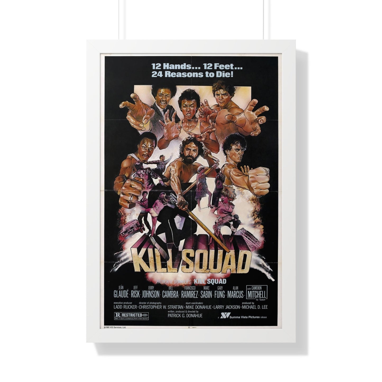 KILL SQUAD 1981 - Framed Movie Poster-20" x 30"-The Sticker Space