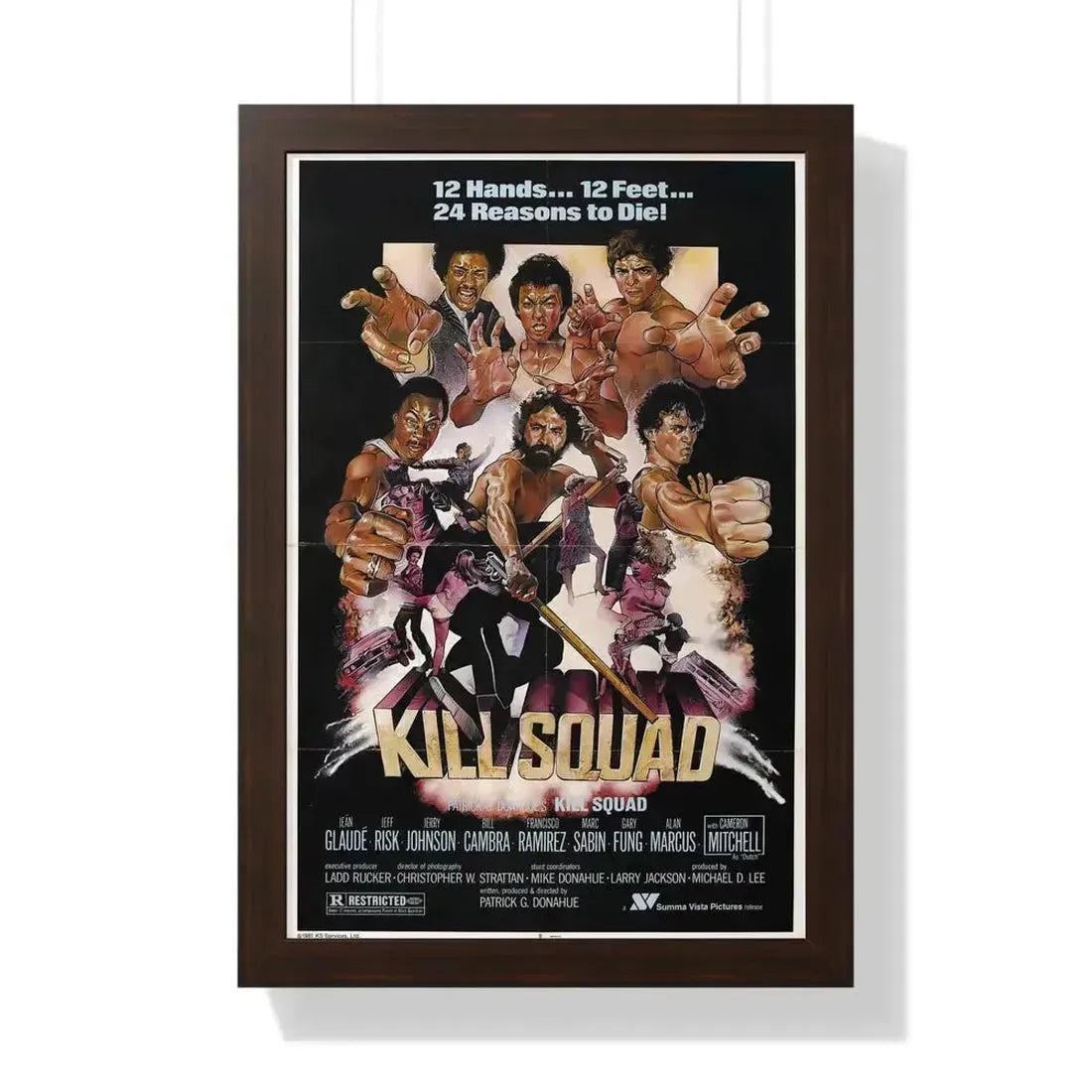 KILL SQUAD 1981 - Framed Movie Poster - The Sticker Space