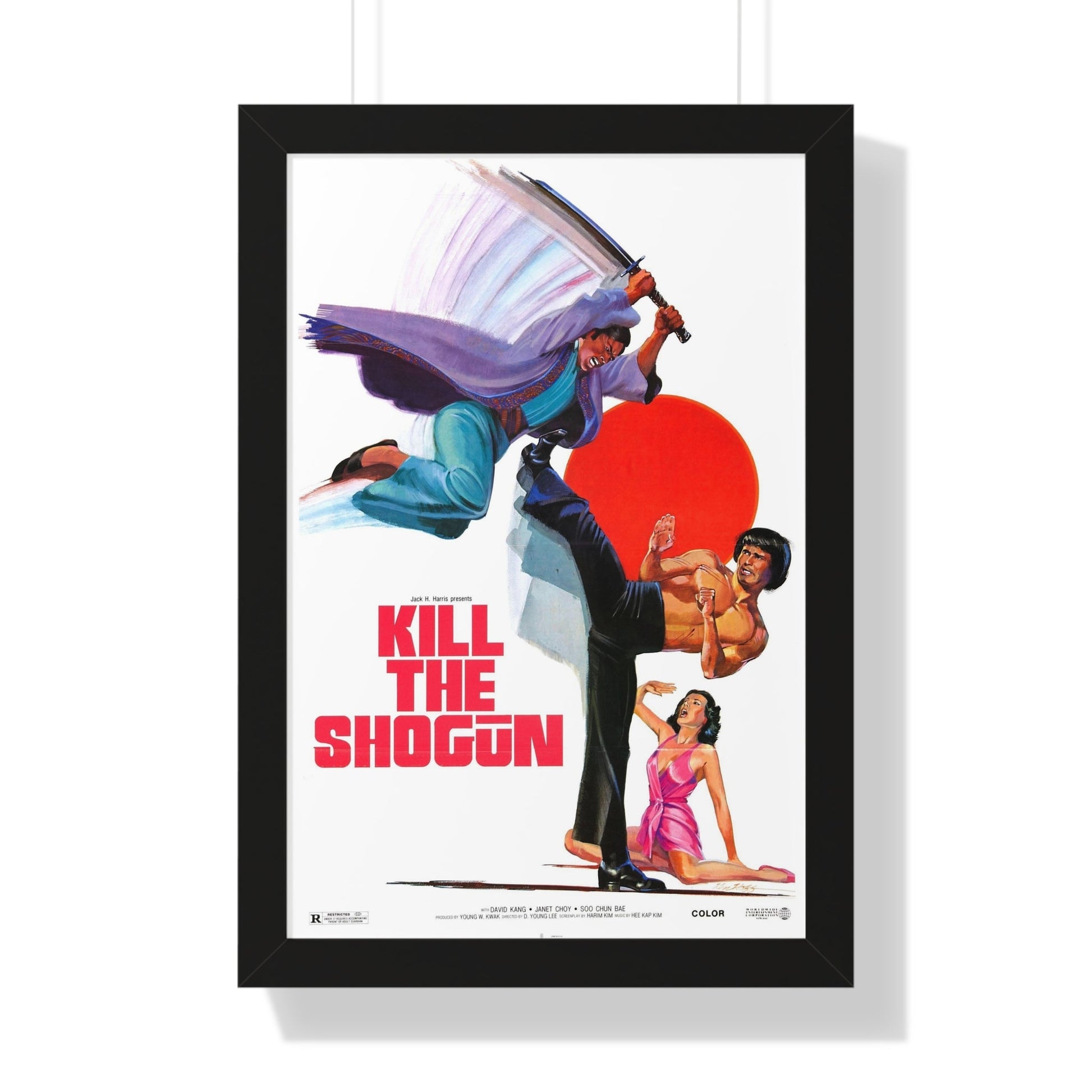 KILL THE SHOGUN 1975 - Framed Movie Poster-16″ x 24″-The Sticker Space