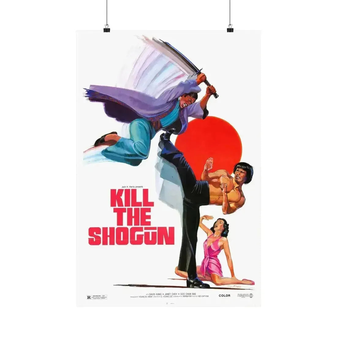 KILL THE SHOGUN 1975 - Paper Movie Poster - The Sticker Space