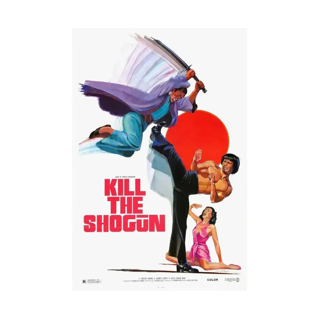 KILL THE SHOGUN 1975 - Paper Movie Poster - The Sticker Space