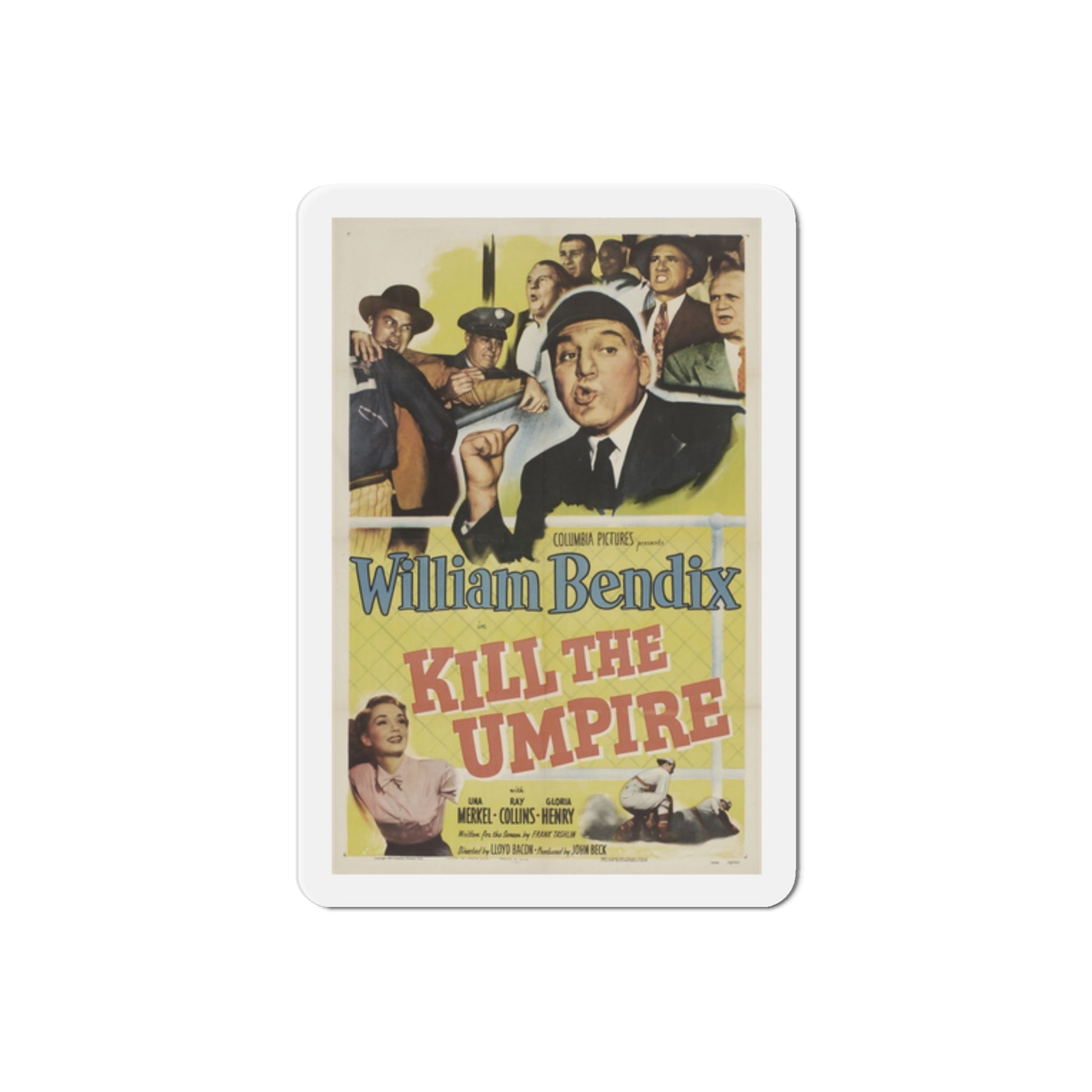 Kill the Umpire 1950 Movie Poster Die-Cut Magnet-2 Inch-The Sticker Space