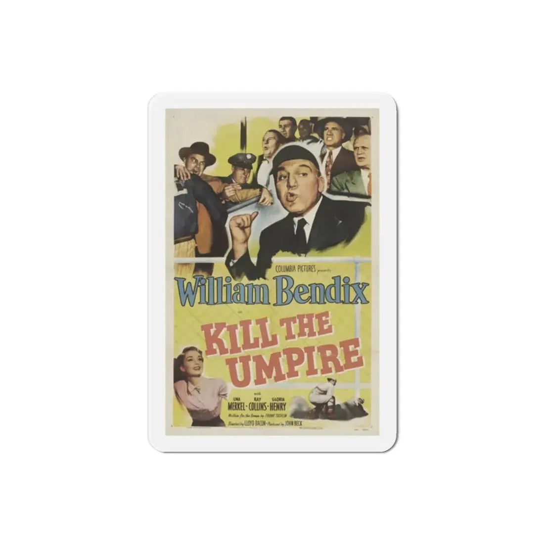 Kill the Umpire 1950 Movie Poster Refrigerator Magnet - The Sticker Space