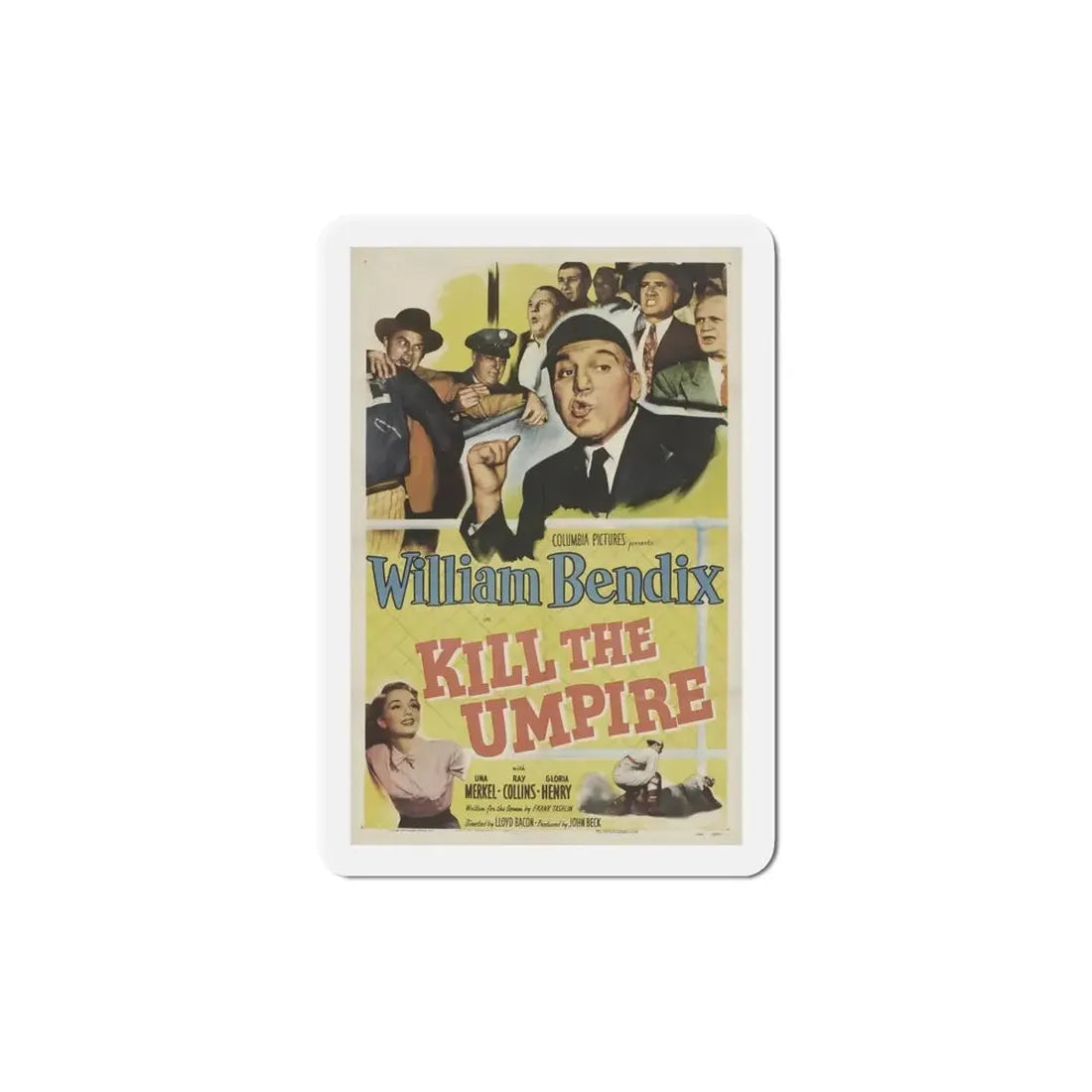 Kill the Umpire 1950 Movie Poster Refrigerator Magnet - The Sticker Space