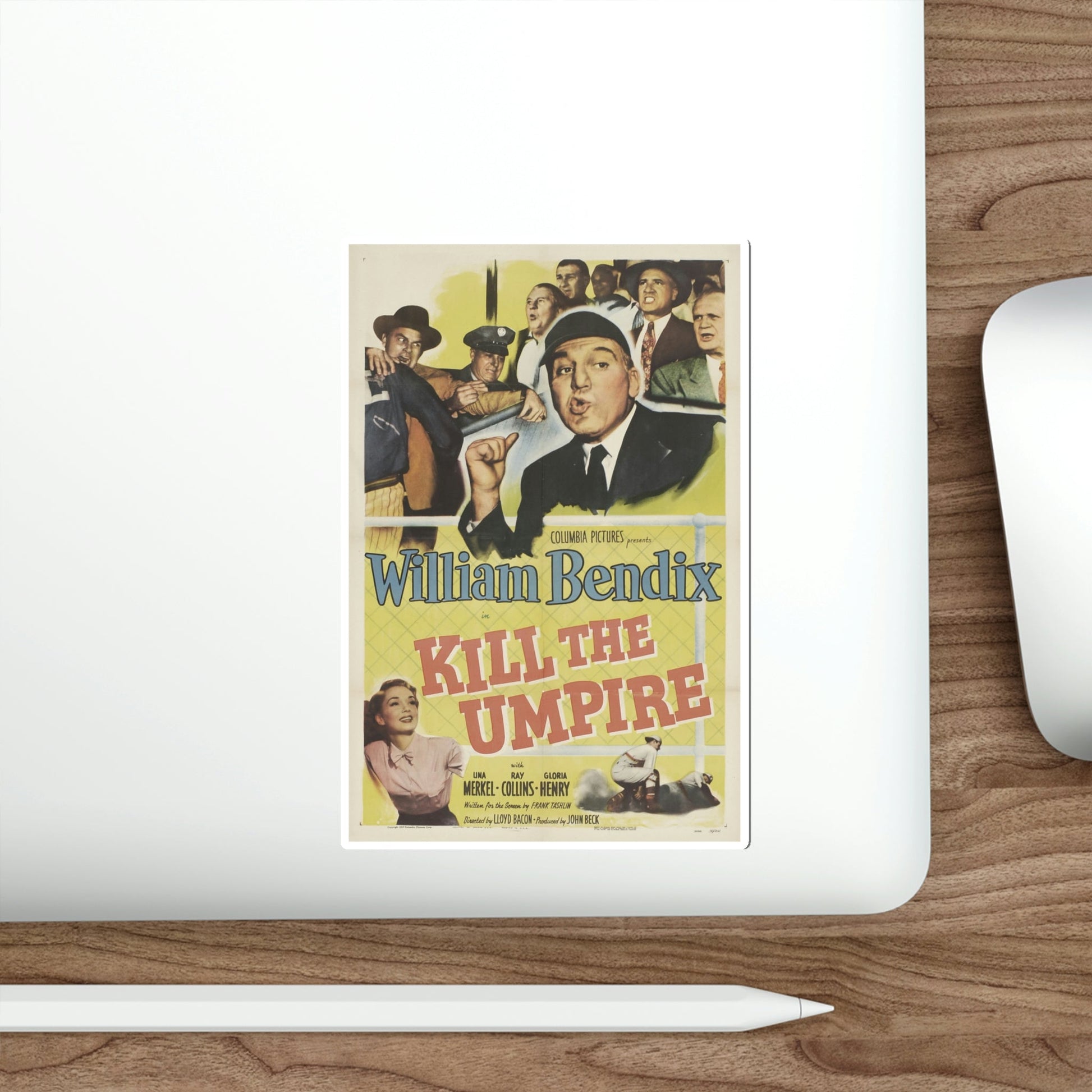 Kill the Umpire 1950 Movie Poster STICKER Vinyl Die-Cut Decal-The Sticker Space