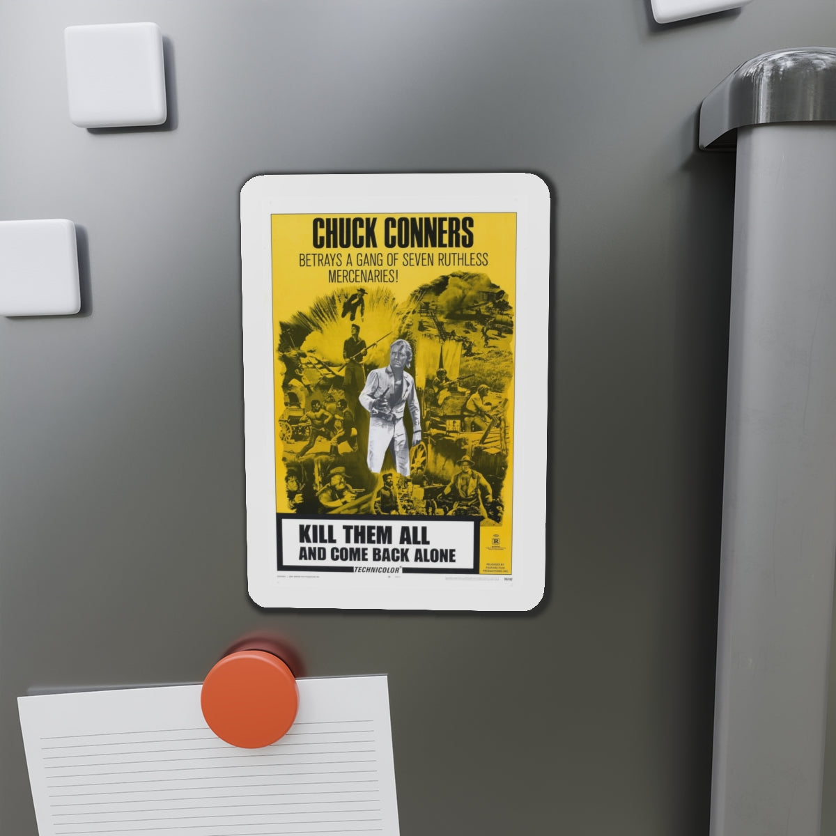 KILL THEM ALL AND COME BACK ALONE 1968 Movie Poster - Refrigerator Magnet-The Sticker Space