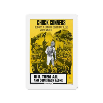 KILL THEM ALL AND COME BACK ALONE 1968 Movie Poster - Refrigerator Magnet - The Sticker Space