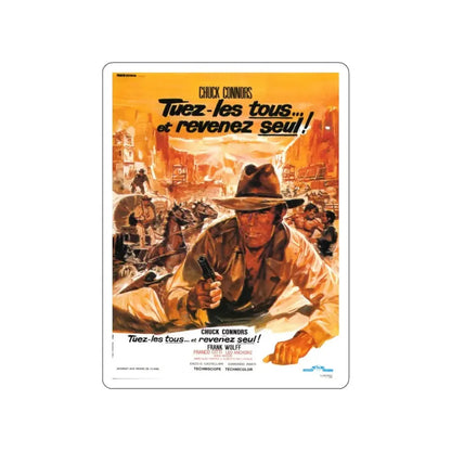 KILL THEM ALL AND COME BACK ALONE (2) 1968 Movie Poster STICKER Vinyl Die-Cut Decal - The Sticker Space