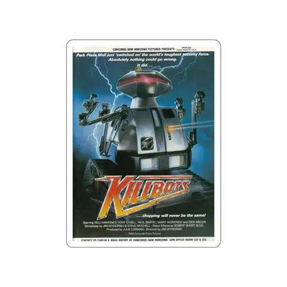 KILLBOTS (CHOPPING MALL) 1986 Movie Poster STICKER Vinyl Die-Cut Decal 3 Inch - The Sticker Space