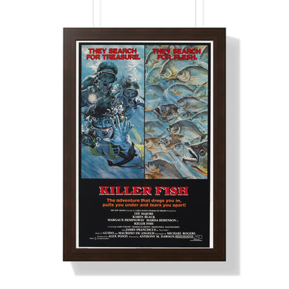 KILLER FISH 1979 - Framed Movie Poster-16″ x 24″-The Sticker Space