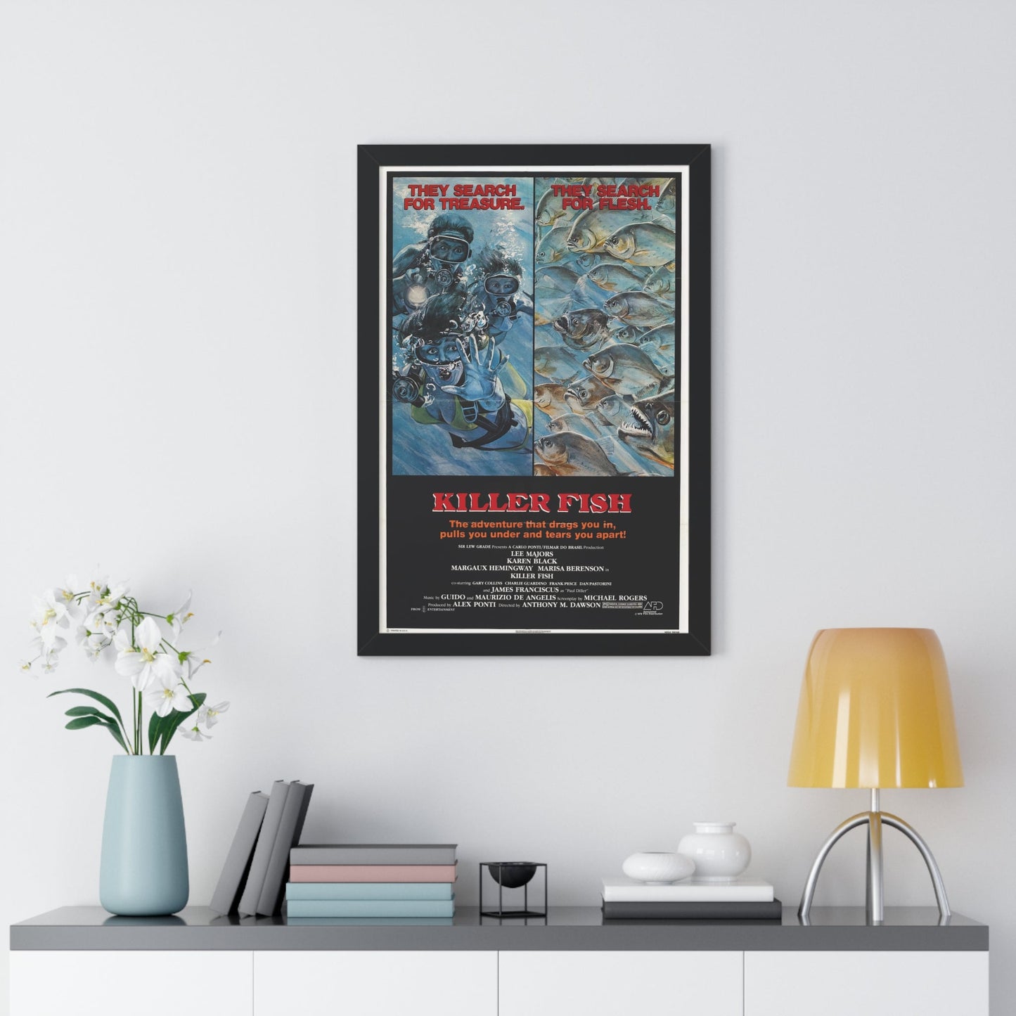 KILLER FISH 1979 - Framed Movie Poster-The Sticker Space