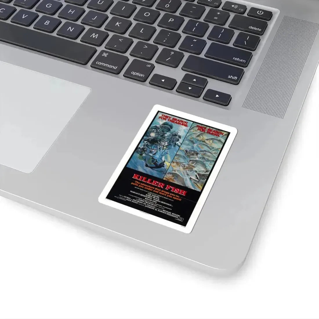 Killer Fish 1979 Movie Poster - STICKER Vinyl Kiss-Cut Decal - The Sticker Space