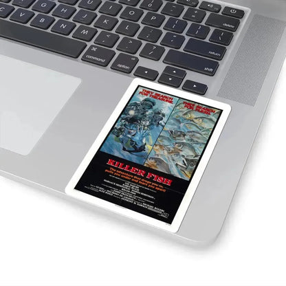 Killer Fish 1979 Movie Poster - STICKER Vinyl Kiss-Cut Decal - The Sticker Space