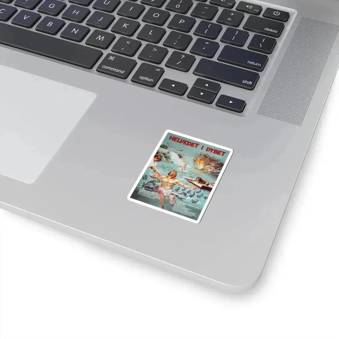 KILLER FISH (DANISH) 1979 Movie Poster - STICKER Vinyl Kiss-Cut Decal - The Sticker Space