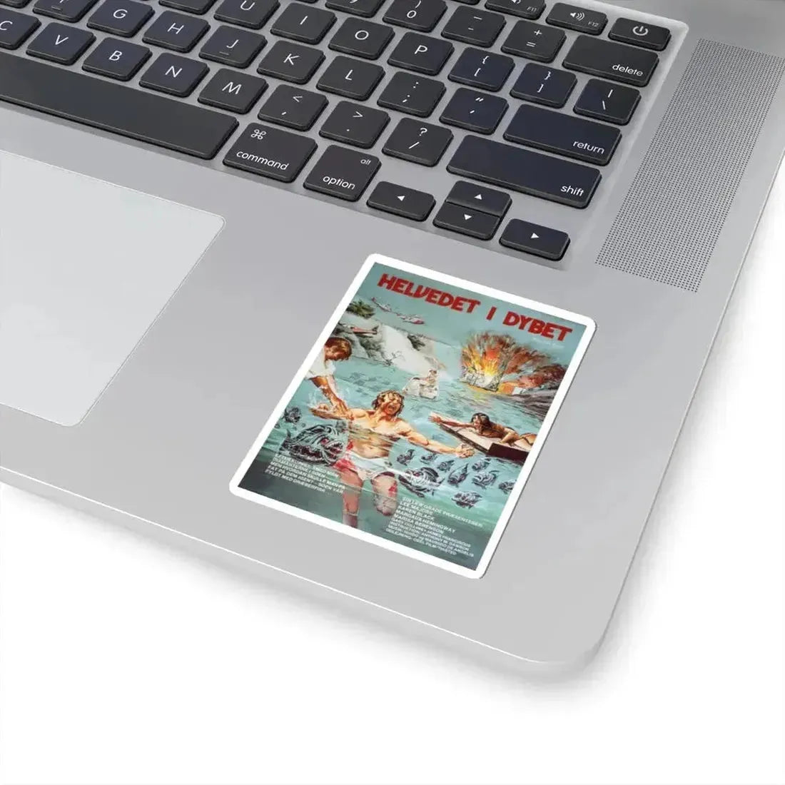 KILLER FISH (DANISH) 1979 Movie Poster - STICKER Vinyl Kiss-Cut Decal - The Sticker Space