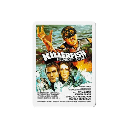 KILLER FISH (DENMARK) 1979 Movie Poster - Refrigerator Magnet - The Sticker Space