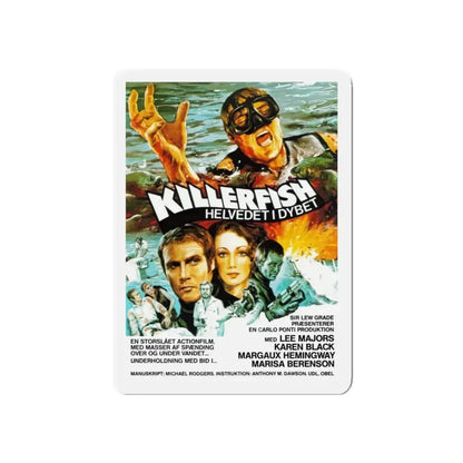 KILLER FISH (DENMARK) 1979 Movie Poster - Refrigerator Magnet - The Sticker Space