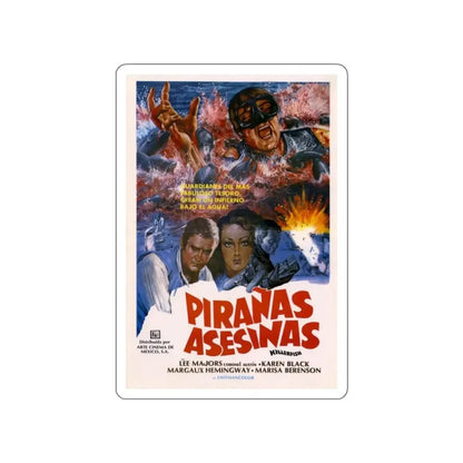 KILLER FISH (MEXICO) 1979 Movie Poster STICKER Vinyl Die-Cut Decal - The Sticker Space