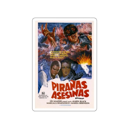 KILLER FISH (MEXICO) 1979 Movie Poster STICKER Vinyl Die-Cut Decal - The Sticker Space