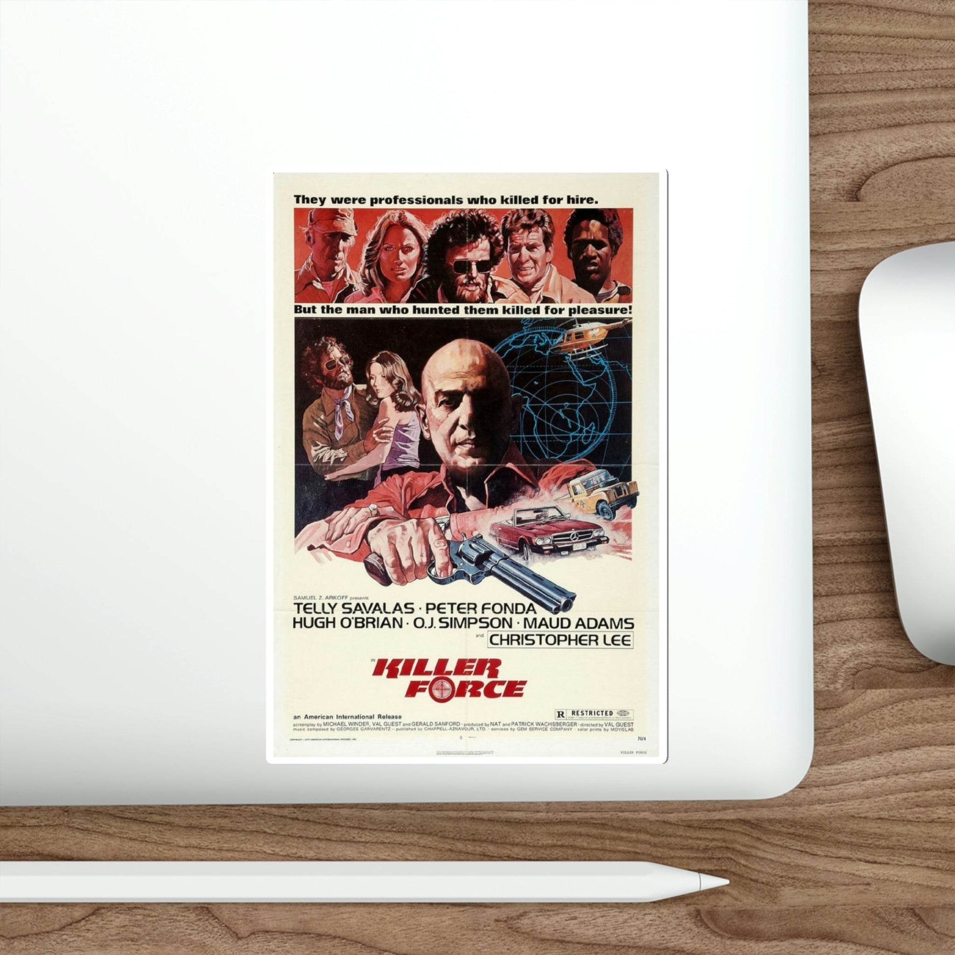 Killer Force 1976 Movie Poster STICKER Vinyl Die-Cut Decal-The Sticker Space