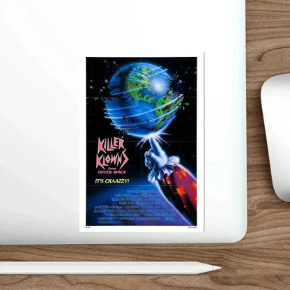 Killer Klowns from Outer Space 1988 Movie Poster STICKER Vinyl Die-Cut Decal - The Sticker Space