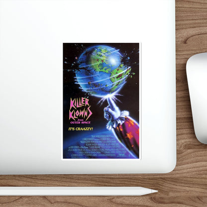 KILLER KLOWNS FROM OUTER SPACE (2) 1988 Movie Poster STICKER Vinyl Die-Cut Decal-The Sticker Space