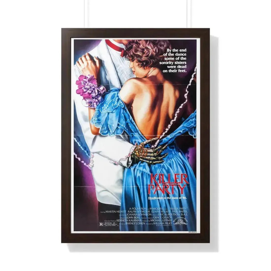 KILLER PARTY 1986 - Framed Movie Poster - The Sticker Space