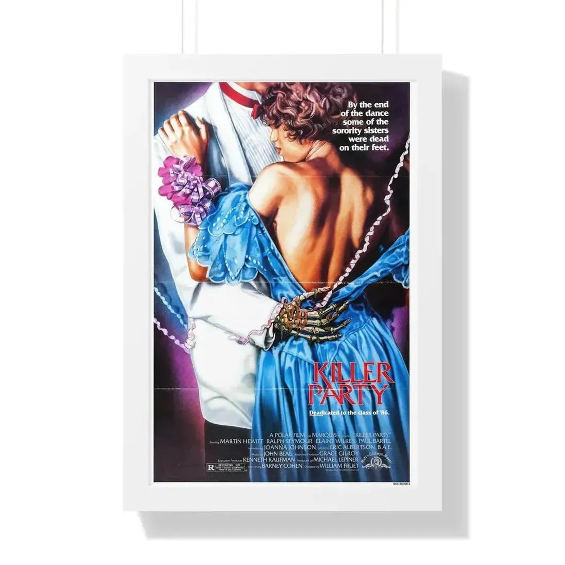 KILLER PARTY 1986 - Framed Movie Poster - The Sticker Space
