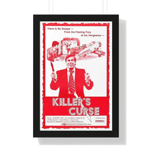 KILLER'S CURSE (NURSE SHERRI) 1977 - Framed Movie Poster 16″ x 24″ Black - The Sticker Space
