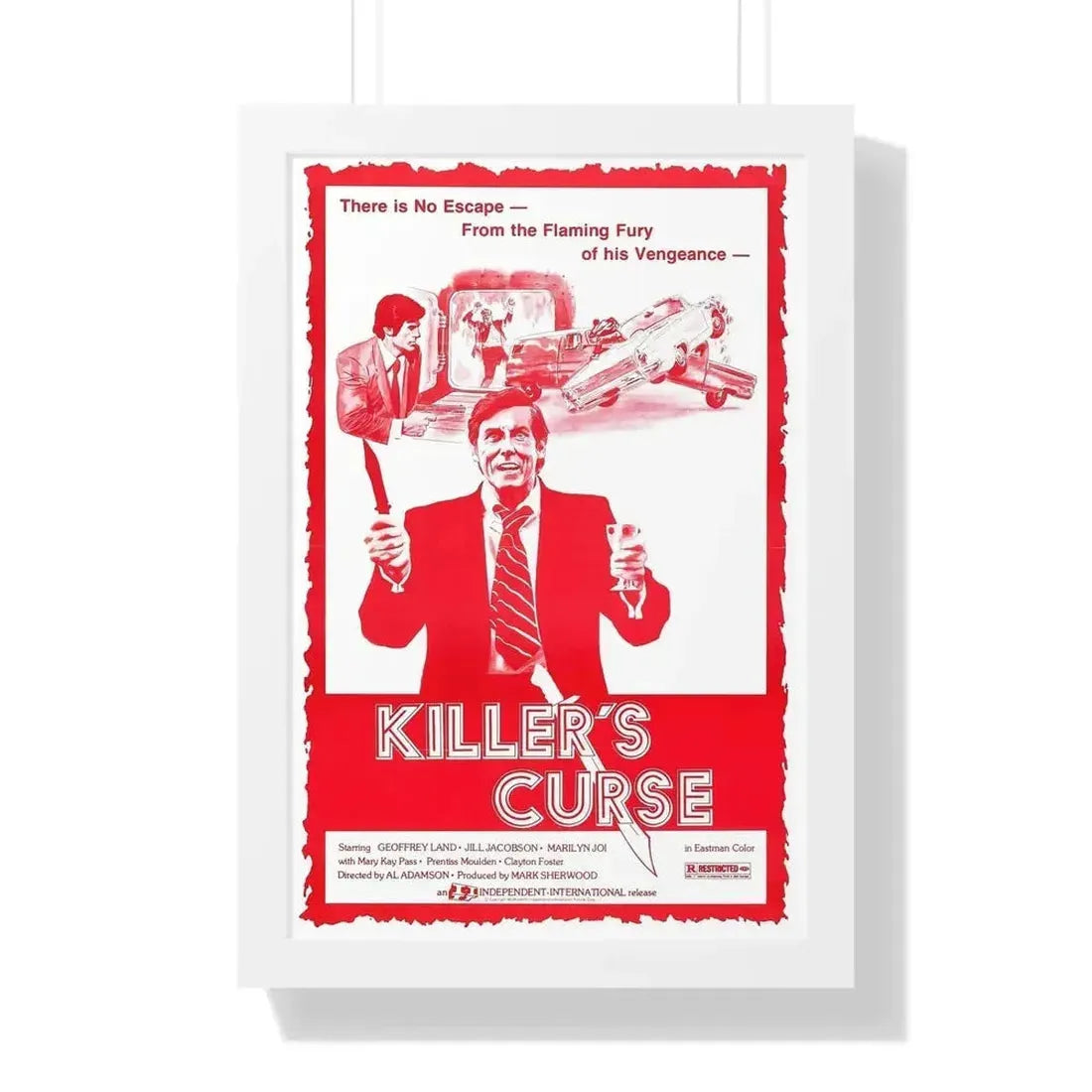 KILLER'S CURSE (NURSE SHERRI) 1977 - Framed Movie Poster - The Sticker Space