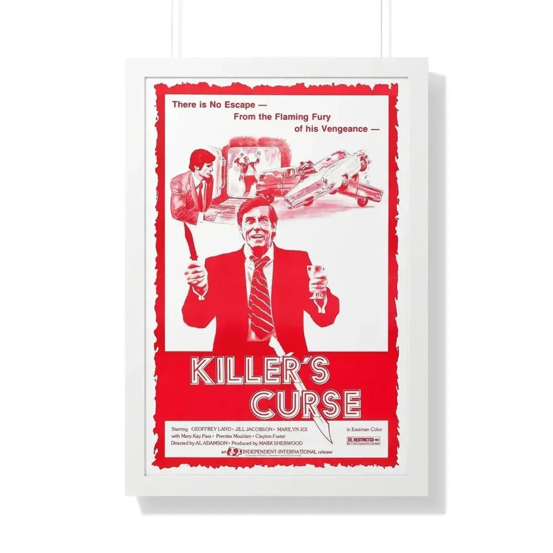 KILLER'S CURSE (NURSE SHERRI) 1977 - Framed Movie Poster - The Sticker Space
