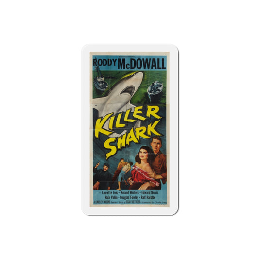 Killer Shark 1950 Movie Poster Die-Cut Magnet-2 Inch-The Sticker Space