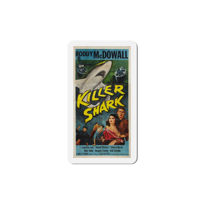 Killer Shark 1950 Movie Poster Die-Cut Magnet-5 Inch-The Sticker Space