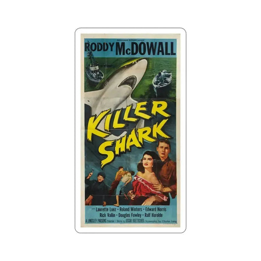 Killer Shark 1950 Movie Poster STICKER Vinyl Die-Cut Decal 6 Inch - The Sticker Space