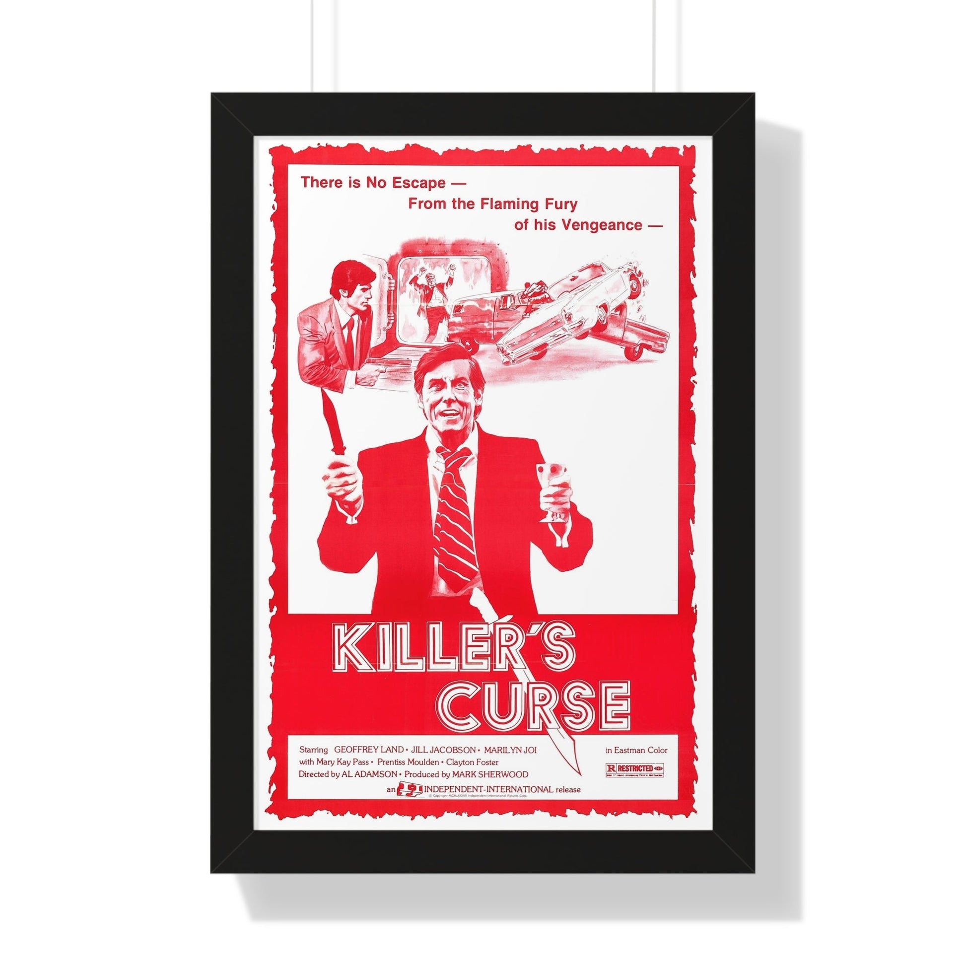 KILLER'S CURSE (NURSE SHERRI) 1977 - Framed Movie Poster-16″ x 24″-The Sticker Space