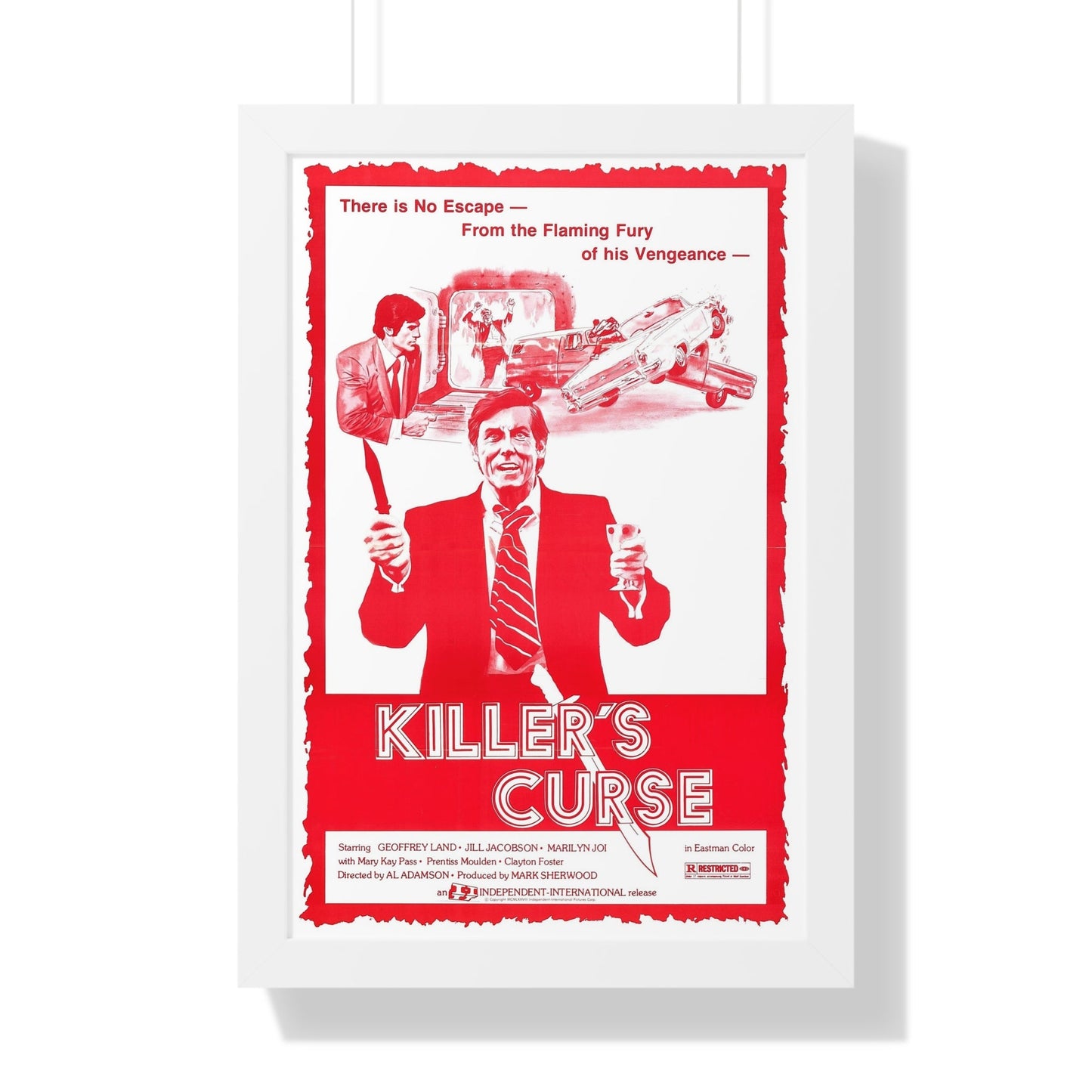 KILLER'S CURSE (NURSE SHERRI) 1977 - Framed Movie Poster-16″ x 24″-The Sticker Space