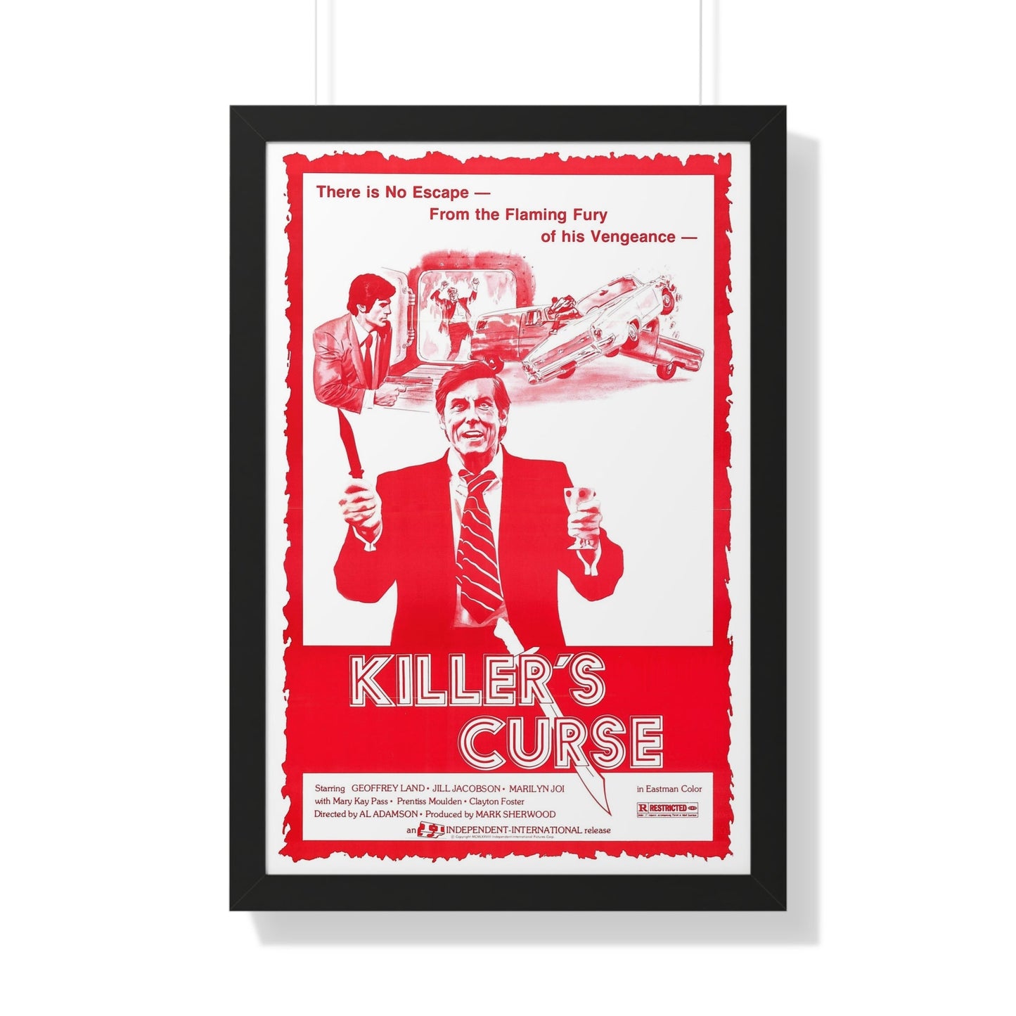 KILLER'S CURSE (NURSE SHERRI) 1977 - Framed Movie Poster-20" x 30"-The Sticker Space