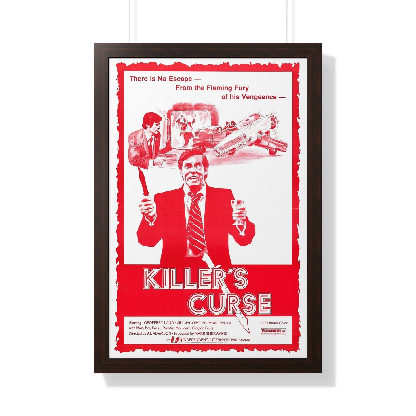 KILLER'S CURSE (NURSE SHERRI) 1977 - Framed Movie Poster-20" x 30"-The Sticker Space