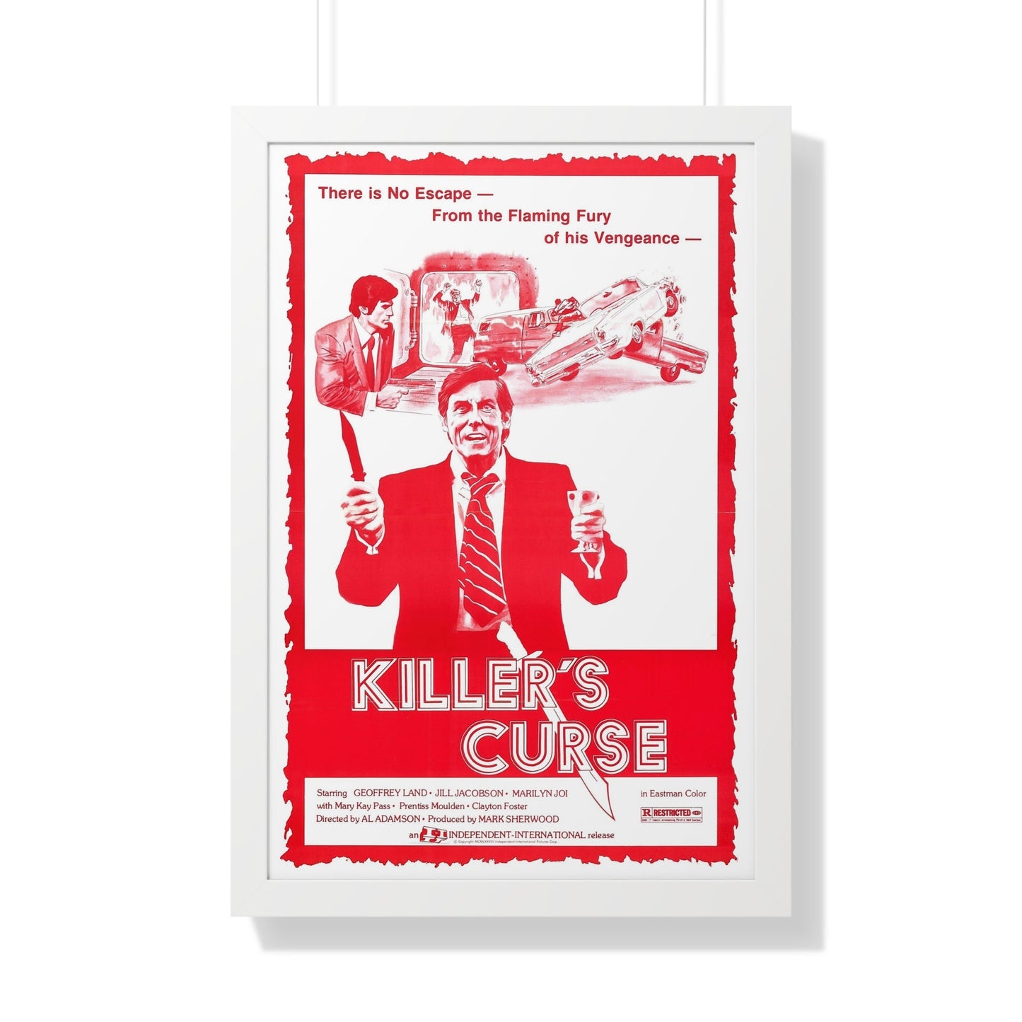 KILLER'S CURSE (NURSE SHERRI) 1977 - Framed Movie Poster-20" x 30"-The Sticker Space