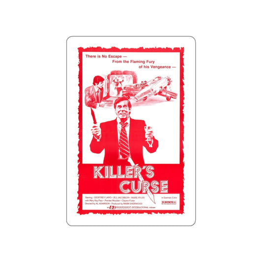 KILLER'S CURSE (NURSE SHERRI) 1977 Movie Poster STICKER Vinyl Die-Cut Decal-2 Inch-The Sticker Space