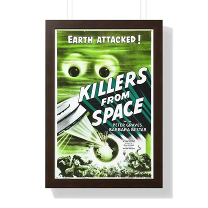 KILLERS FROM SPACE 1954 - Framed Movie Poster 16″ x 24″ Walnut - The Sticker Space