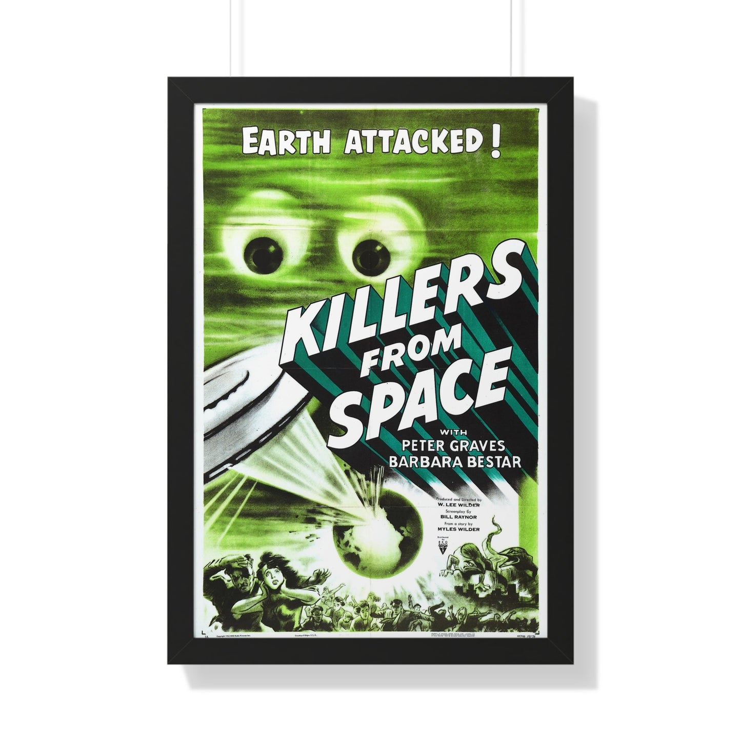 KILLERS FROM SPACE 1954 - Framed Movie Poster-20" x 30"-The Sticker Space