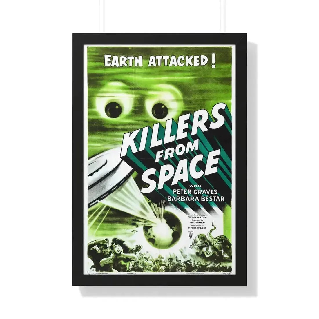 KILLERS FROM SPACE 1954 - Framed Movie Poster 20" x 30" Black - The Sticker Space