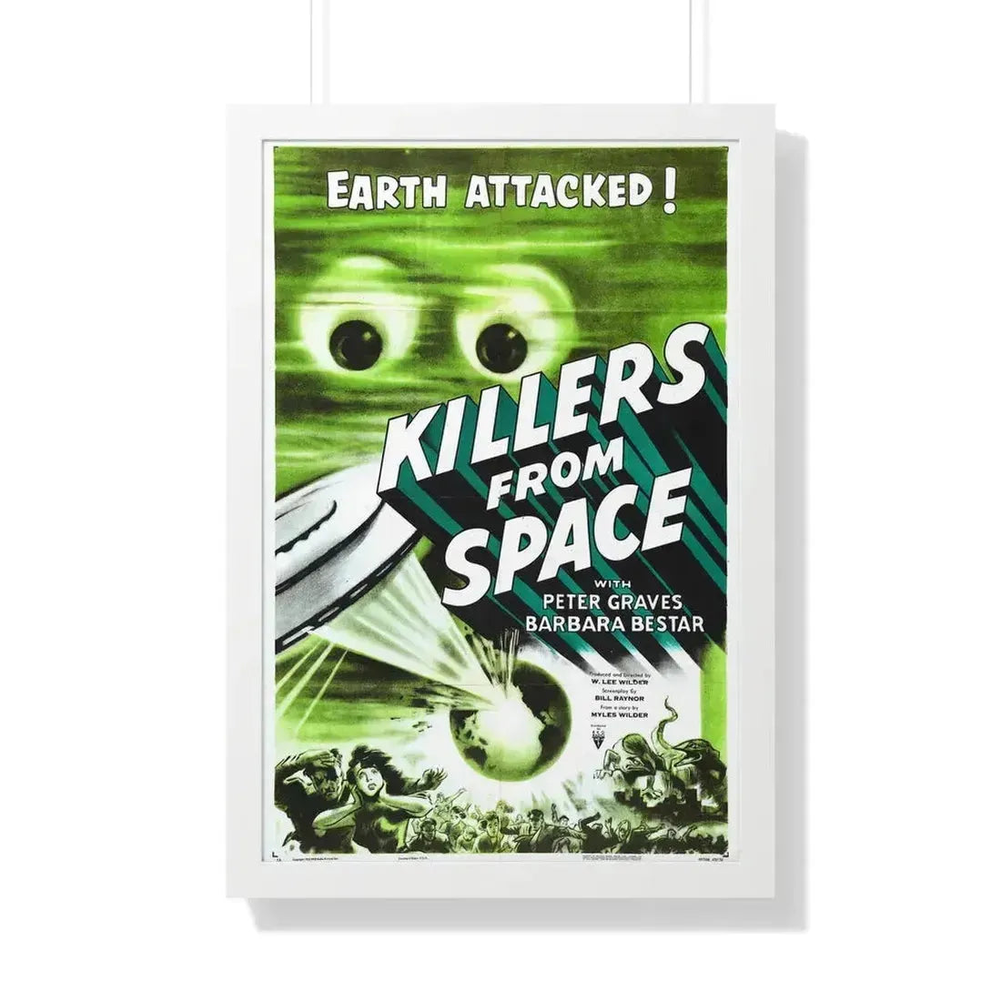 KILLERS FROM SPACE 1954 - Framed Movie Poster 20" x 30" White - The Sticker Space