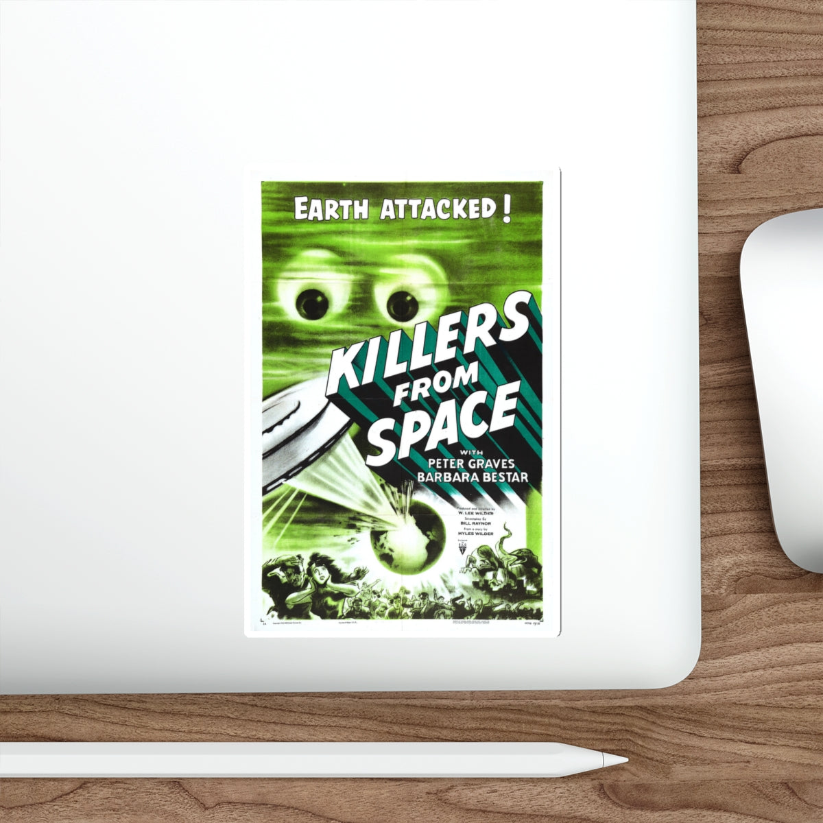 KILLERS FROM SPACE 1954 Movie Poster STICKER Vinyl Die-Cut Decal-The Sticker Space